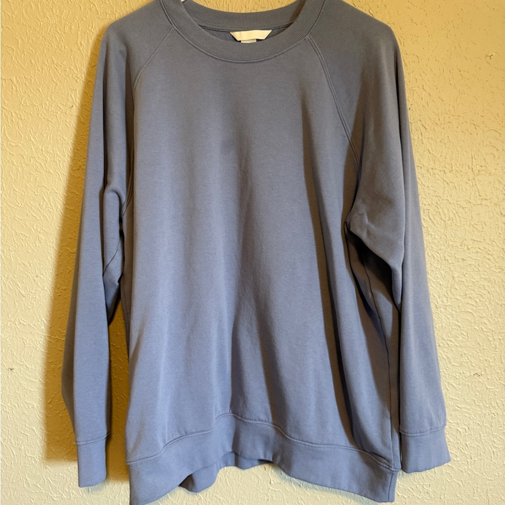 H&M Blue Crewneck Sweater Soft Cotton Casual